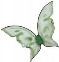Яркие зеленые крылья бабочки