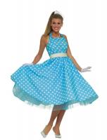 Голубое платье лета 50-х