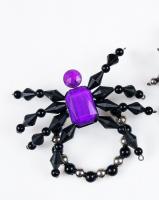 Браслет паук Фиолетовый